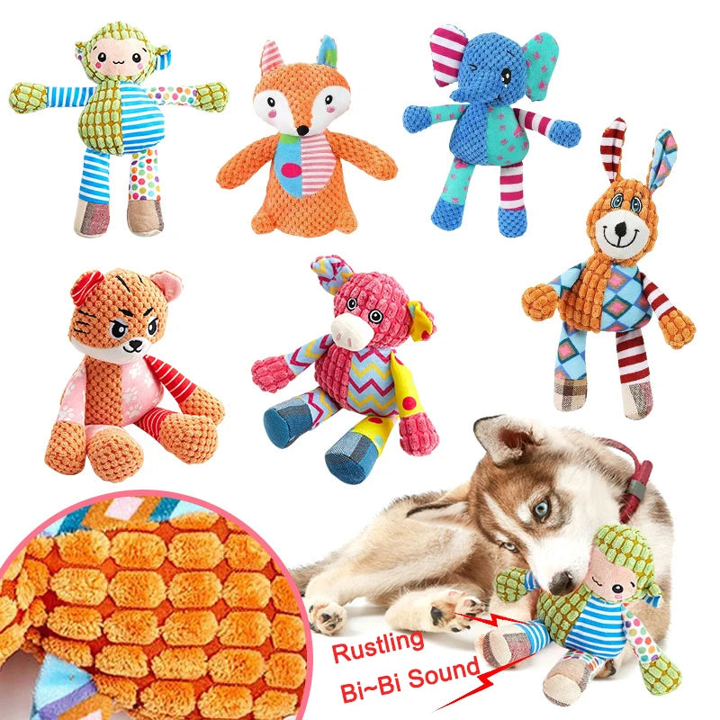 犬猫用 インタラクティブ ぬいぐるみおもちゃ 噛む・遊ぶ・ストレス解消,2点目以降10％割引