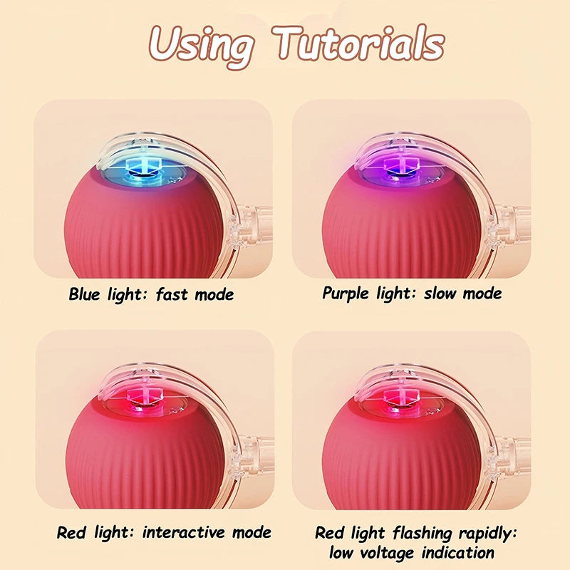 スマート電動ボール 猫用おもちゃ USB充電式,2点目以降10％割引